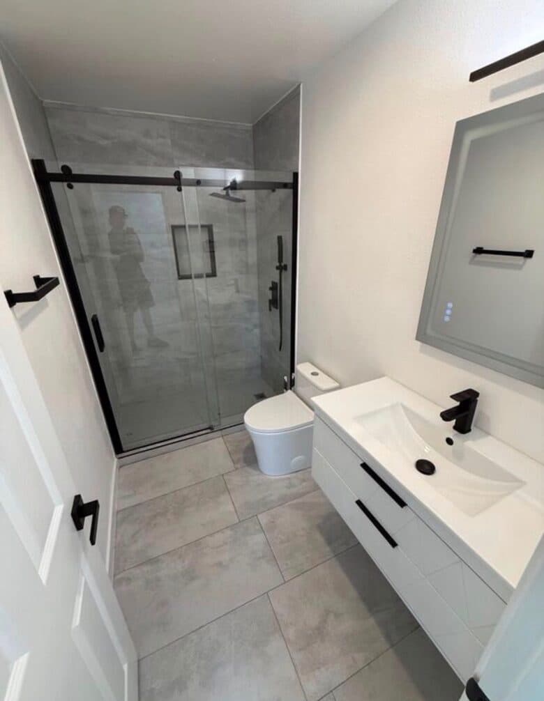 Bathroom Remodels project completed by HomeMaster